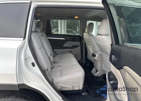 2017 Toyota Highlander Le из США, поврежденный, VIN 5TDZZRFH4HS191025